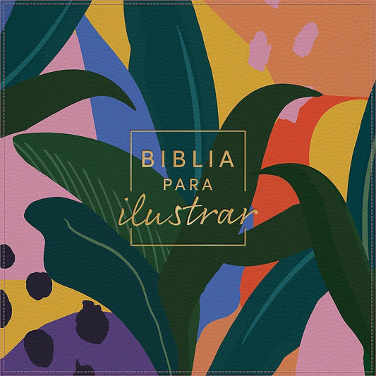 Biblia para ilustrar, RVR 60 floral símil piel - Pura Vida Books