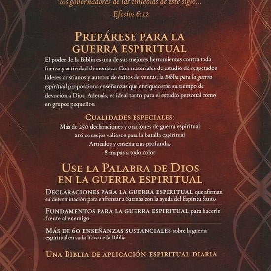 Biblia para la guerra espiritual - Pura Vida Books