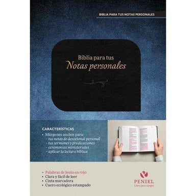 Biblia para tus Notas Personales NVI, Cuero Italiano - Pura Vida Books