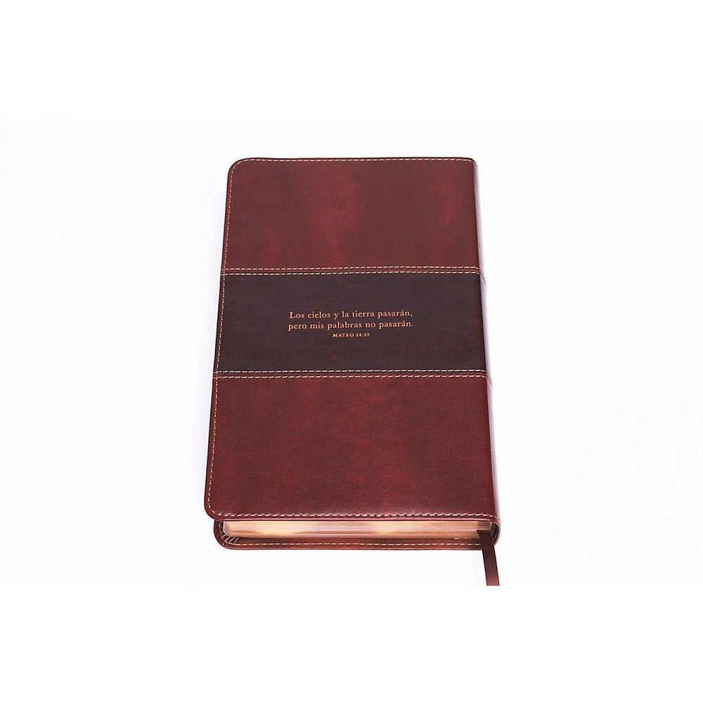Biblia Peshitta, caoba duotono símil piel, Revisada y aumentada - Pura Vida Books