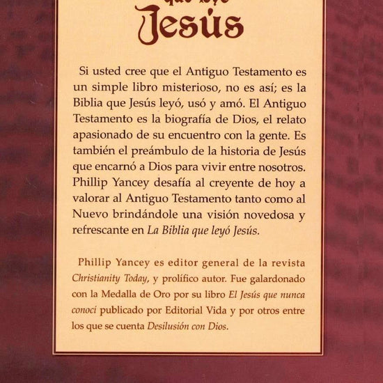 Biblia que Leyó Jesús - Philip Yancey - Pura Vida Books