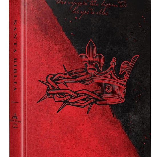 Biblia RVR 1960 letra grande, manual, tapa dura doble corona - Pura Vida Books