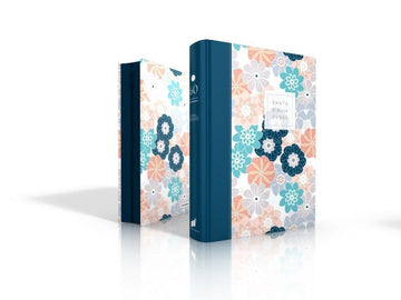 Biblia RVR1960 Letra Gigante Con Zipper - Teal Flores - Pura Vida Books