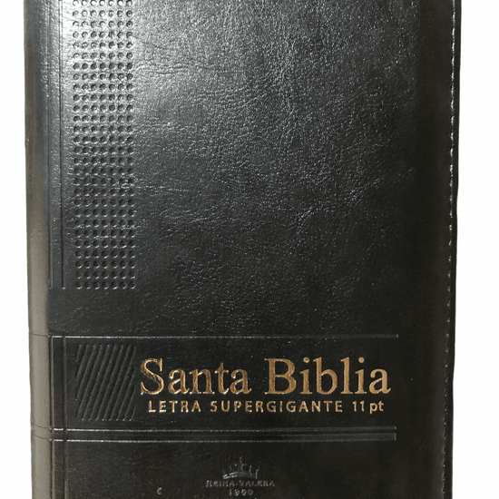 Biblia Tamaño Compacto RVR 1960, Imitación Piel Negro Con Índice y Zíper - Pura Vida Books