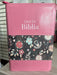 Biblia Tamaño Manual Letra Grande con cierre - Rosa/Floral - Pura Vida Books