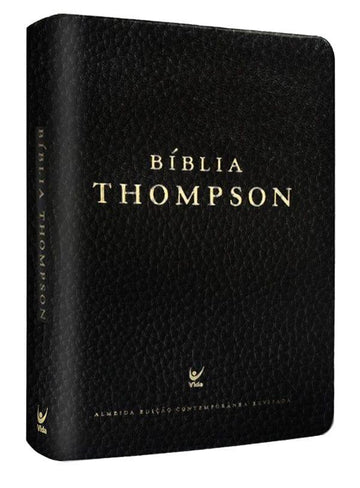 Bíblia Thompson AEC – capa couro sintético preto - Pura Vida Books