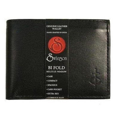 Bifold Wallet with Top Flap, Black - Pura Vida Books
