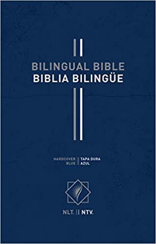 Bilingual Bible / Biblia bilingüe NLT/NTV (Tapa Dura Azul Marino) - Pura Vida Books