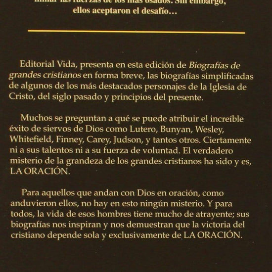 Biografías de grandes cristianos - Orlando Boyer - Pura Vida Books