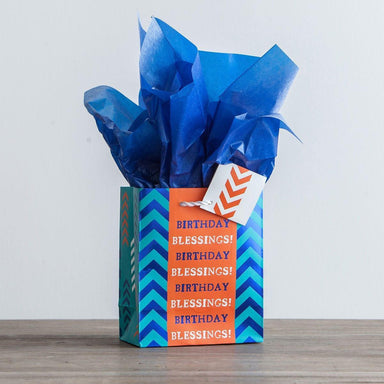 Birthday Blessings - Small Gift Bag with Tissue - Pura Vida Books