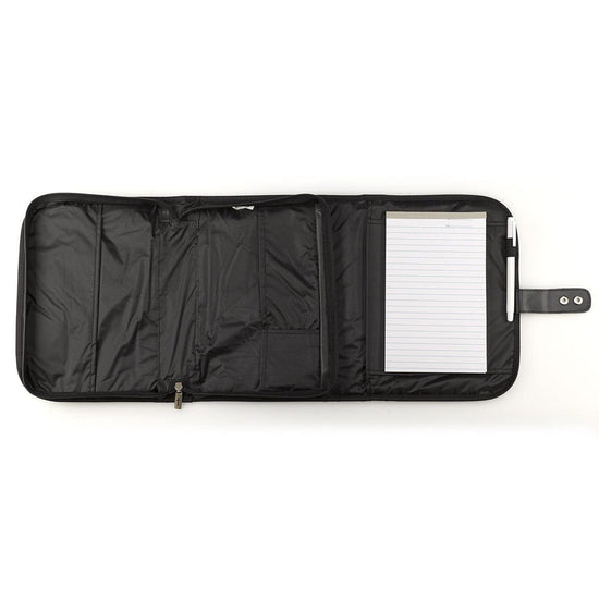 Black Polyester Tri-fold Organizer Bible Cover - Pura Vida Books