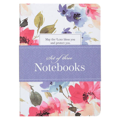 Bless and Protect You Floral Large Notebook Set - Numbers 6:24 - Pura Vida Books