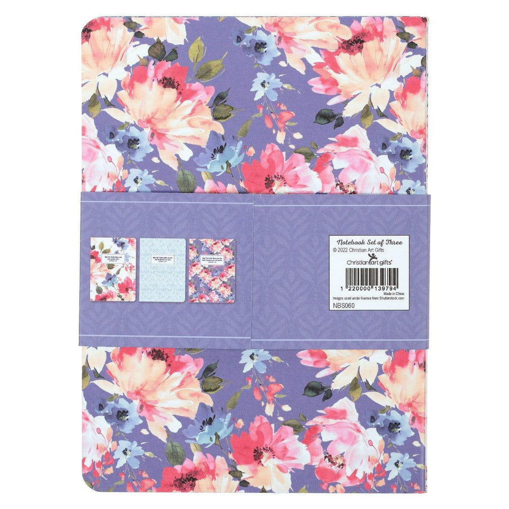 Bless and Protect You Floral Large Notebook Set - Numbers 6:24 - Pura Vida Books