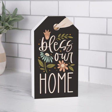 Bless Our Home Tag Shape Décor - Pura Vida Books