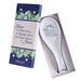 Bless the Food Before Us Ceramic Spoon Rest in White and Royal Blue - Matthew 11:6 - Pura Vida Books