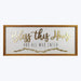 Bless the Home and All That Enter - Wood/Metal Golden Faith Wall Sign - Pura Vida Books