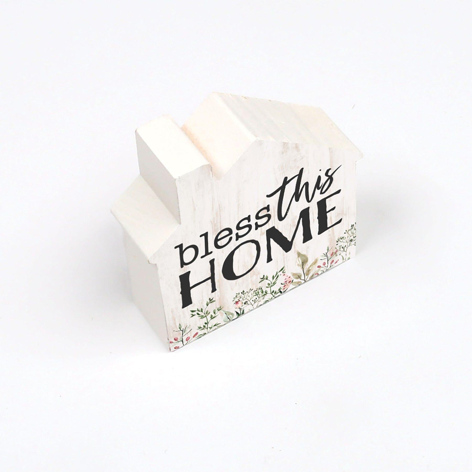 Bless This Home House Bloque de Madera - Pura Vida Books