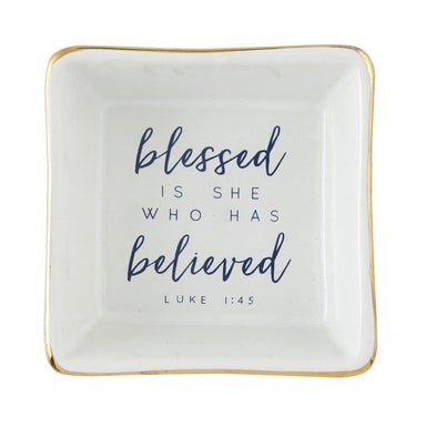 Blessed is She Who Has Believed Jewelry Tray - Pura Vida Books