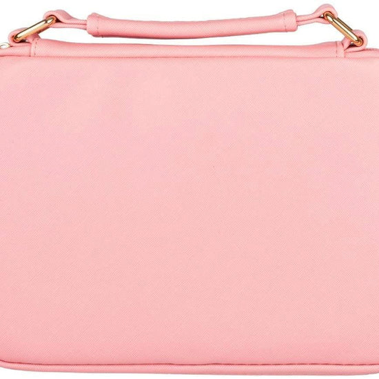 Blessed Pink Scalloped Faux Leather Fashion Bible Cover - Pura Vida Books