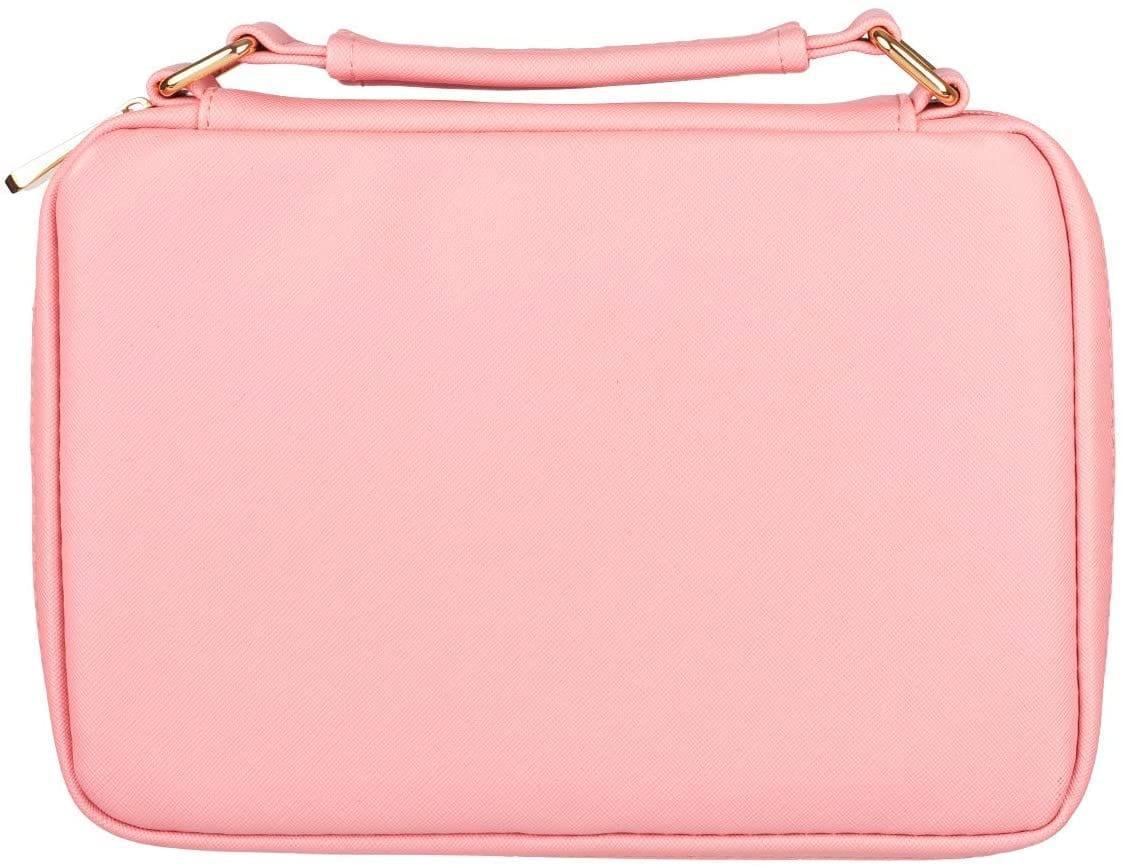 Blessed Pink Scalloped Faux Leather Fashion Bible Cover - Pura Vida Books