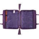 Blessed Purple Floral Faux Leather Purse - Pura Vida Books