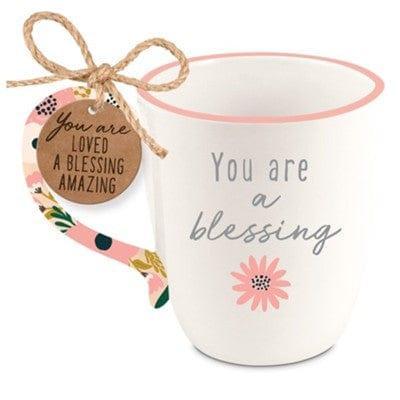 Blessing, Numbers 6:24, 26, Ceramic Mug, Floral - Pura Vida Books