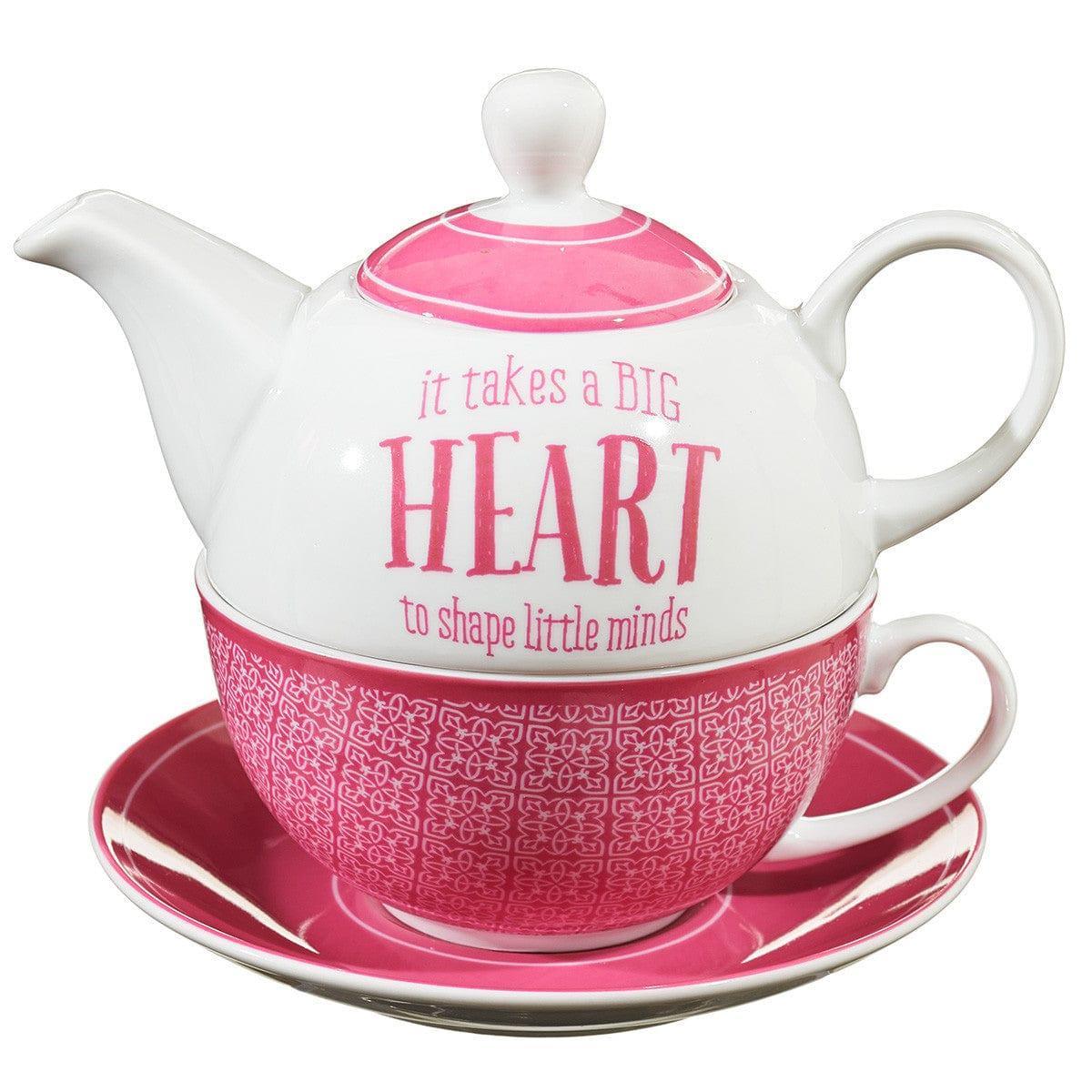 Blessings to the Teacher Tea-for-One Set - 1 Corinthians 16:14 - Pura Vida Books