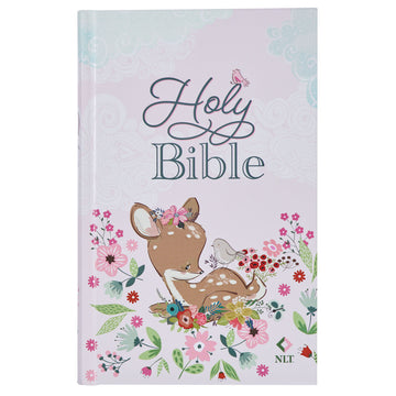 Blush Pink Hardcover NLT Keepsake Bible for Girls (La Biblia de las niñas)