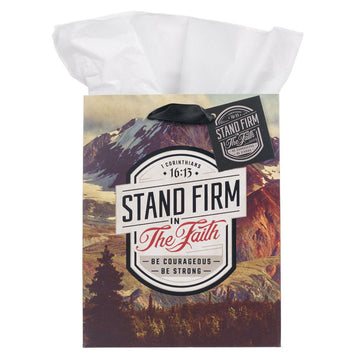 Bolsa de Regalo Mediana | Stand Firm in the Faith Mountain