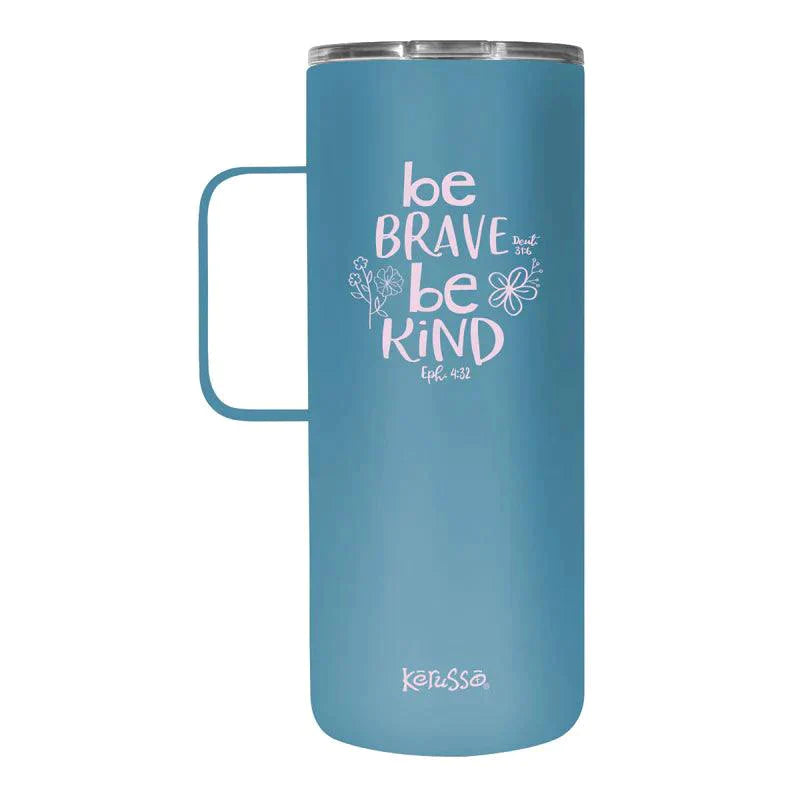 Kerusso 22 oz Stainless Steel Tumbler With Handle Be Kind - Pura Vida Books