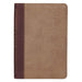 Brown Half-bound Faux Leather Compact King James Version Bible - Pura Vida Books