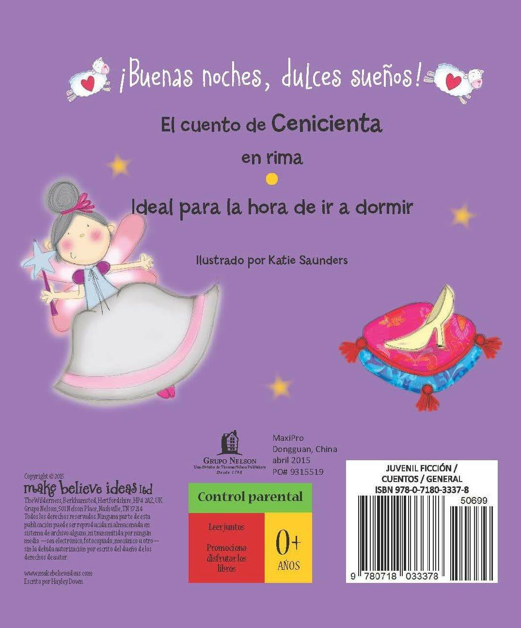 Buenas Noches, Dulces Suenos! Cenicienta - Pura Vida Books