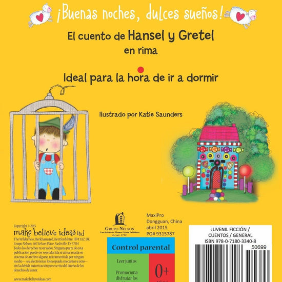 ¡Buenas noches, dulces sueños! Hansel y Gretel - Pura Vida Books