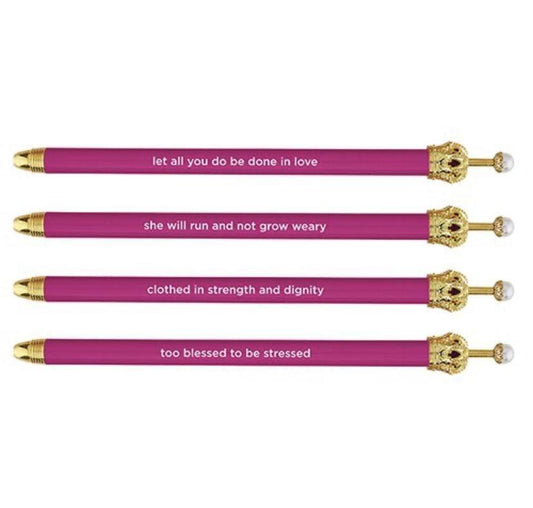 Cabana Crown Pen - Rosado - Pura Vida Books