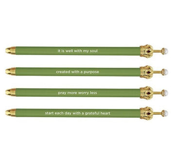 Cabana Crown Pen - Verde - Pura Vida Books