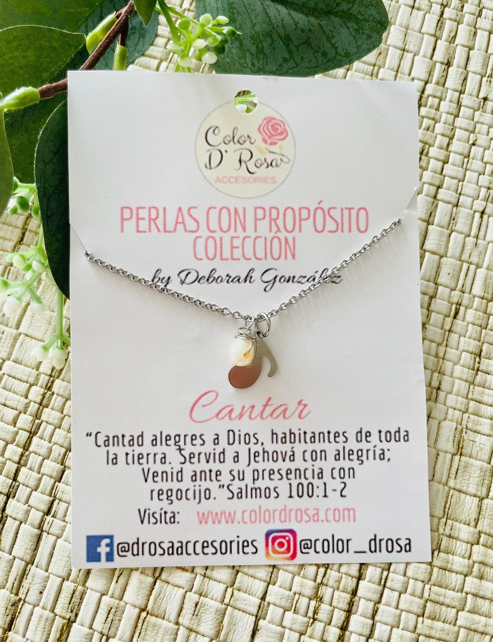 Cantar (collar) - Salmos 100:1-2 - Pura Vida Books