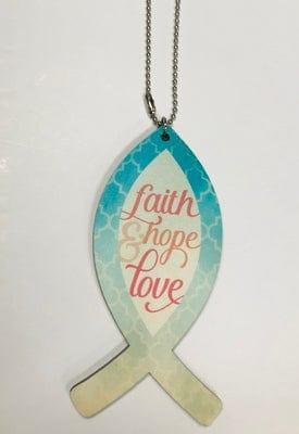 CAR CHARMS Faith & Hope Love - Pura Vida Books