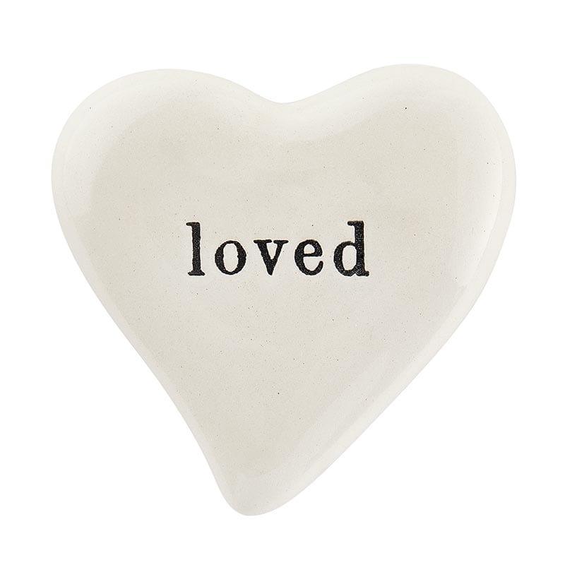 Ceramic Heart - Loved - Pura Vida Books
