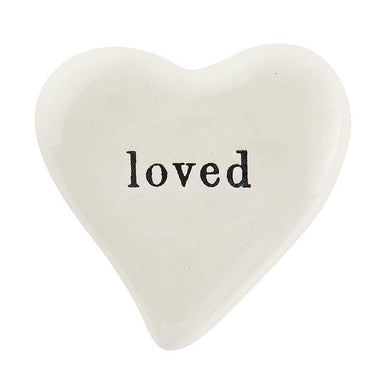 Ceramic Heart - Loved - Pura Vida Books