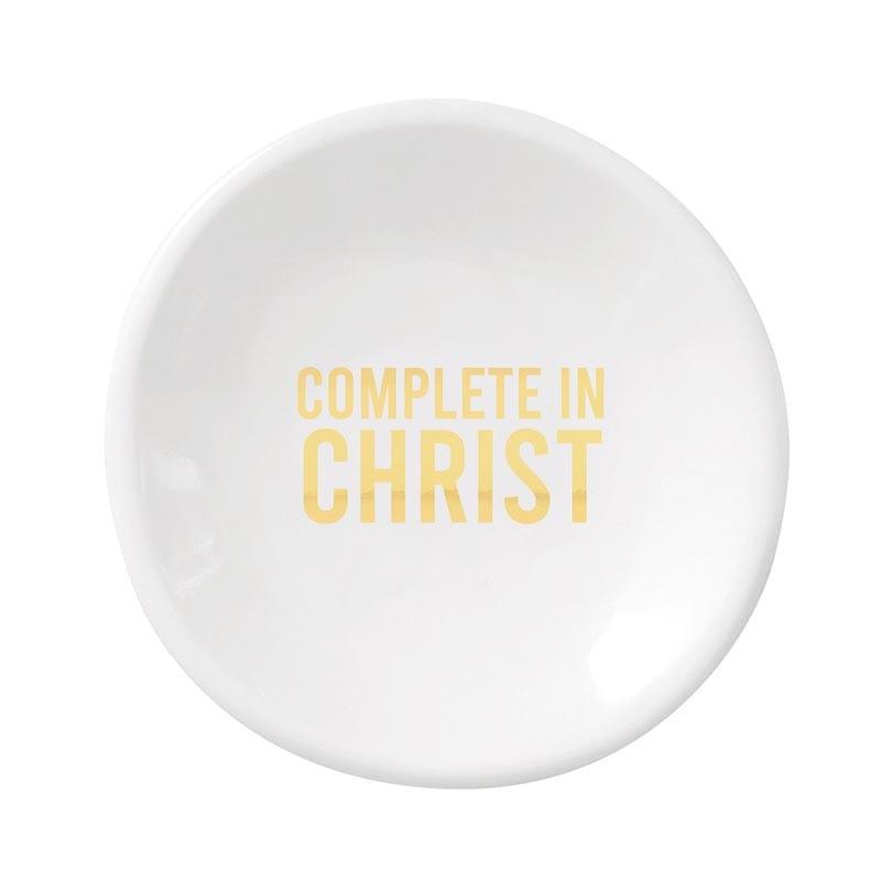 Ceramic Ring Dish & Earrings - Complete in Christ - Pura Vida Books