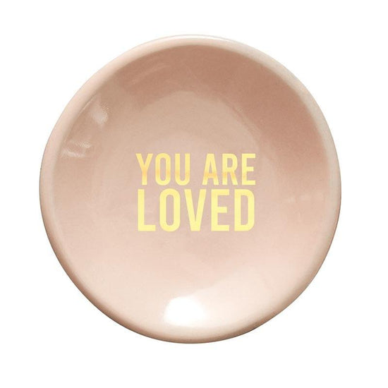 Ceramic Ring Dish & Earrings - You Are Loved - Pura Vida Books