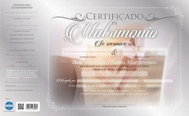Certificado De Matrimonio - Pura Vida Books