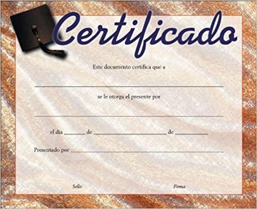 Certificado para toda Ocasion - Pura Vida Books