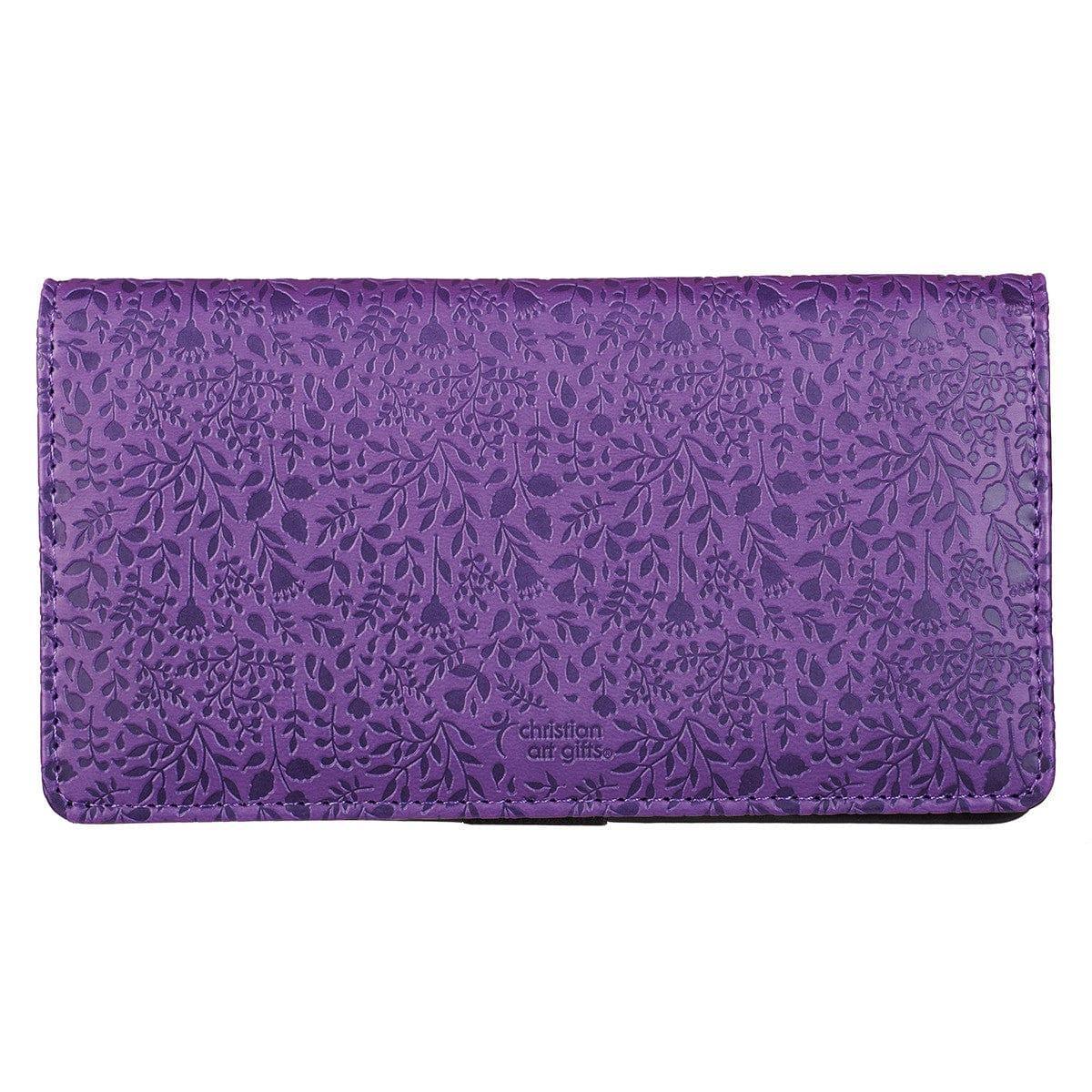 Checkbook Cover - I Can Do All This-Purple - Pura Vida Books