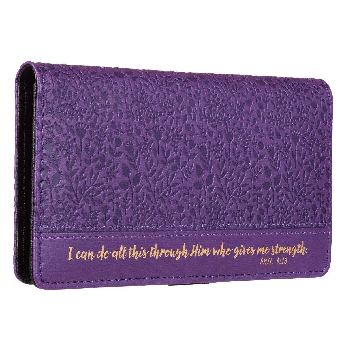 Checkbook Cover - I Can Do All This-Purple - Pura Vida Books