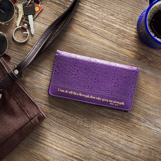 Checkbook Cover - I Can Do All This-Purple - Pura Vida Books