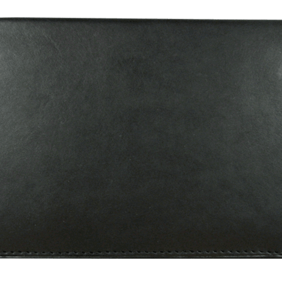 Checkbook Cover Leather Black - Pura Vida Books