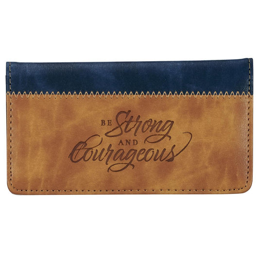 Chequera  Strong and Courageous (fuerte y valiente)