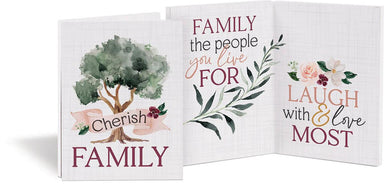 Cherish family - Mini wooden keepsake card - Pura Vida Books
