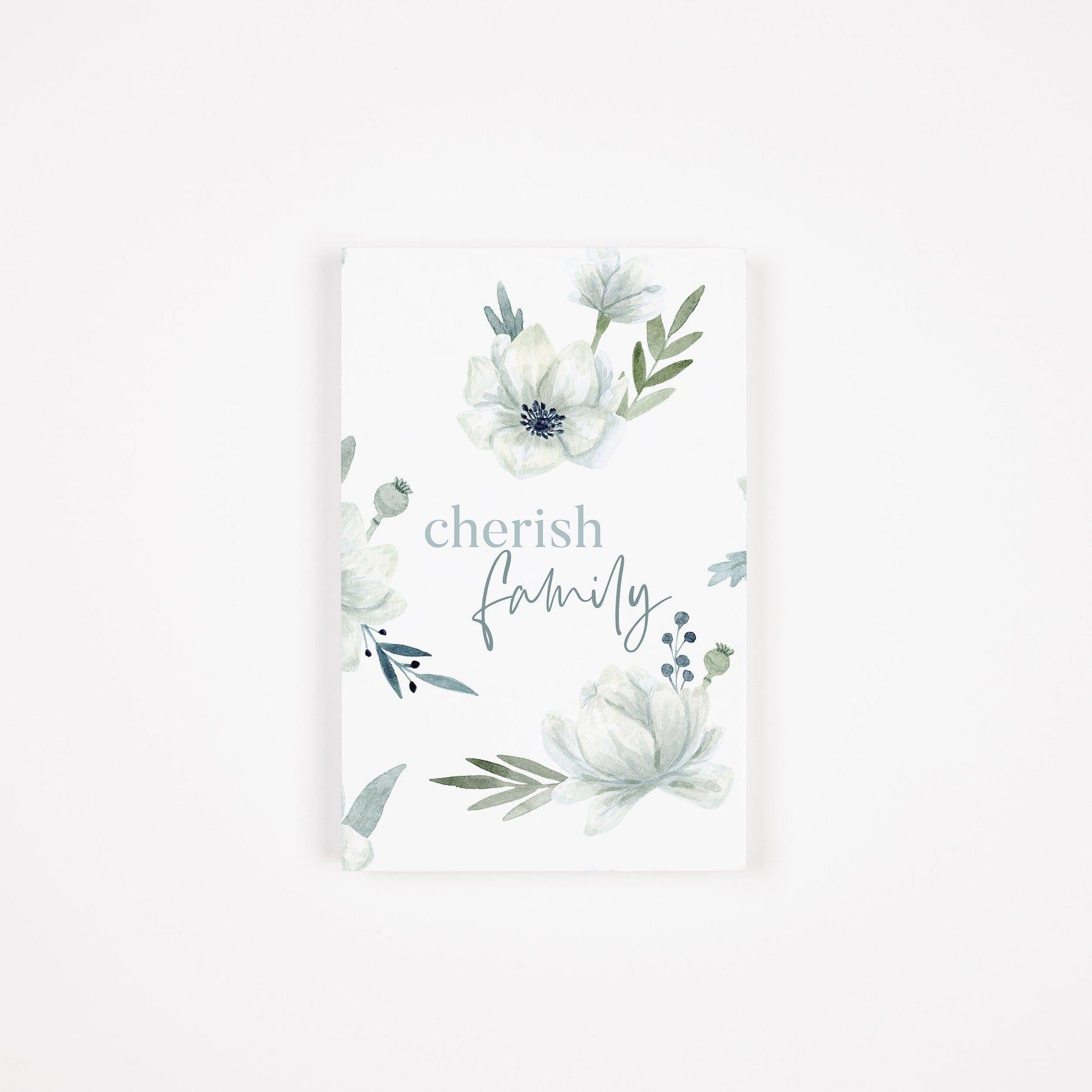 Cherish Family Wooden Keepsake Card - Pura Vida Books